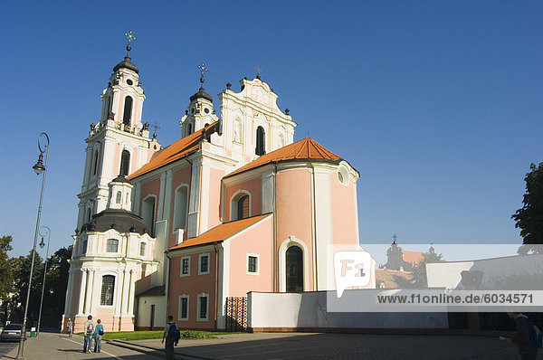 St. Katharinen Kirche  Altstadt  UNESCO Weltkulturerbe  Vilnius  Litauen  Baltikum  Europa