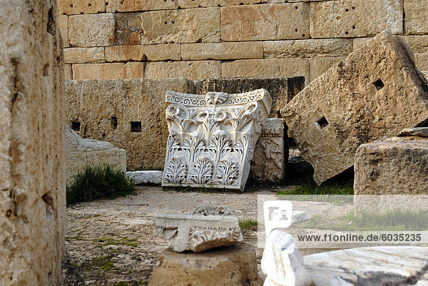 Severan Forum  Leptis Magna  UNESCO World Heritage Site  Libyen  Nordafrika  Afrika