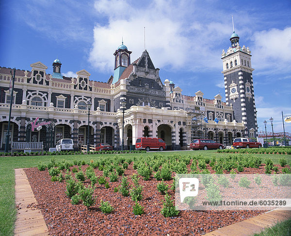 The Railway Station at Dunedin  Otago  New Zealand  Pacific