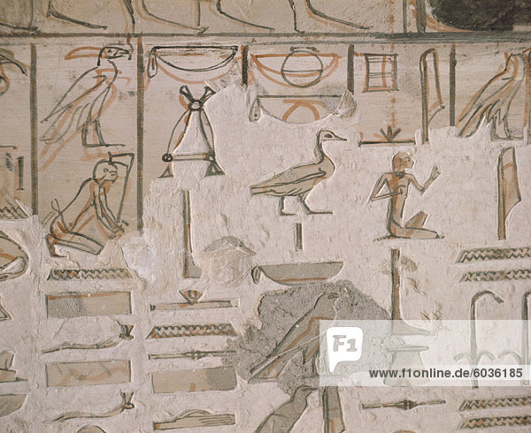 Grab von Haremhab  Tal der Könige  Theben  UNESCO World Heritage Site  Ägypten  Nordafrika  Afrika