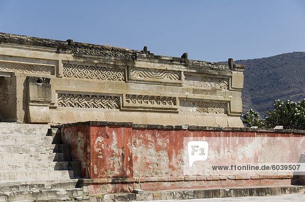 Palast der die Spalten  Mitla  alten mixtekischen Website  Oaxaca  Mexiko  Nordamerika