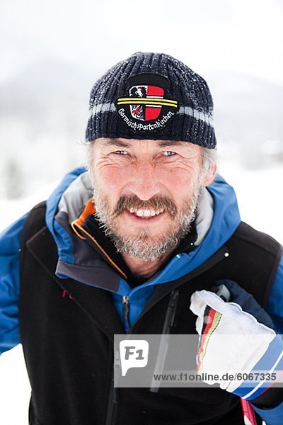 Porträt von lächelnd skier
