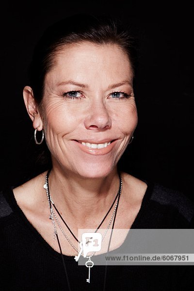 Mature woman smiling  portrait