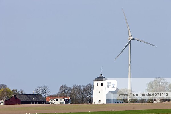 Windturbine Windrad Windräder Dorf