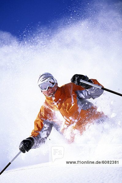 Mann  Tag  Skisport  Sonnenlicht  Skiabfahrt  Abfahrt  Utah