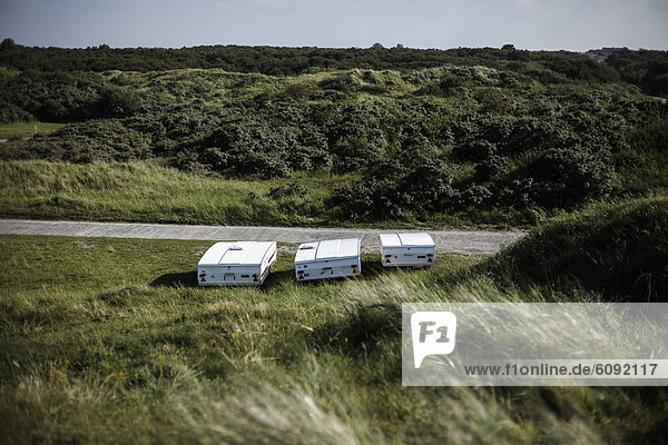 Netherlands  Caravan on medow