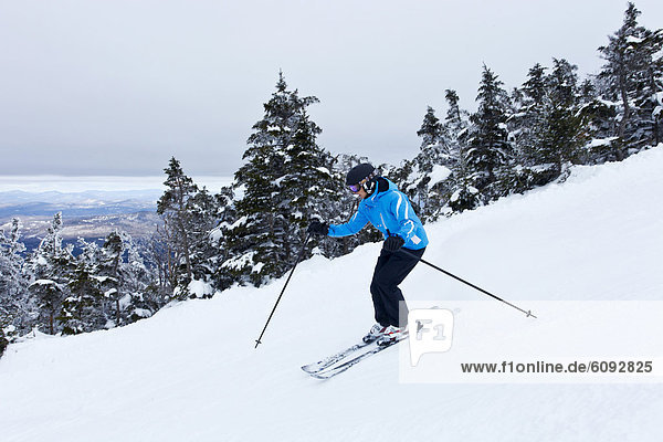 A female skier in New Hampshire.