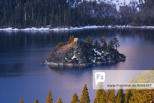 Emerald Bay and Wizard Island at Lake Tahoe in California