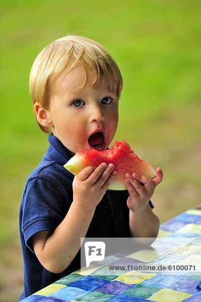 Junge - Person  klein  essen  essend  isst