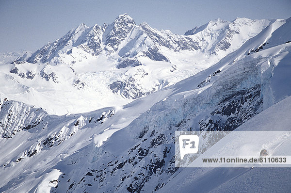 man skiing  Valdez  Alaska