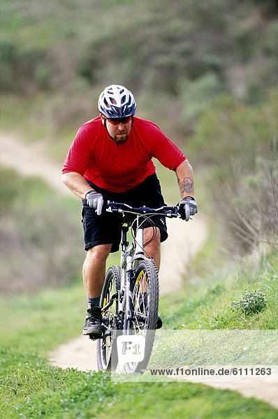 Biker riding in Laguna  California