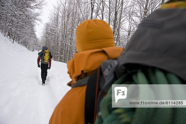 Men mountaineering  New Hampshire.