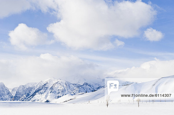 nahe  passen  Winter  Wolke  Landschaft  über  Ehrfurcht  Jackson  Wyoming