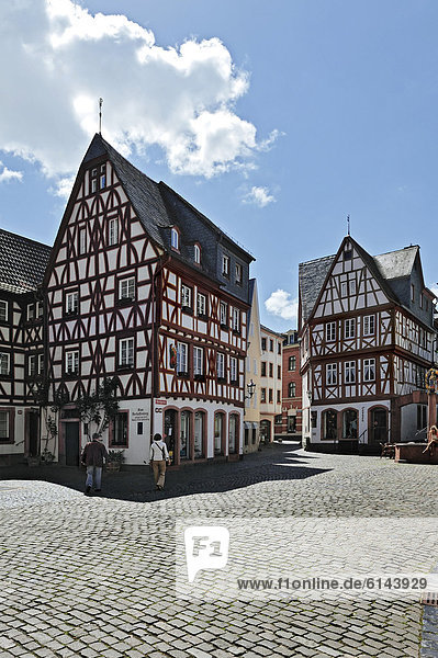 Europa Gebäude Quadrat Quadrate quadratisch quadratisches quadratischer Deutschland Hälfte Mainz alt Rheinland-Pfalz