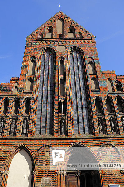 Katharinenkirche oder St. Katharinen Kirche  Hansestadt Lübeck  Schleswig-Holstein  Deutschland  Europa  ÖffentlicherGrund