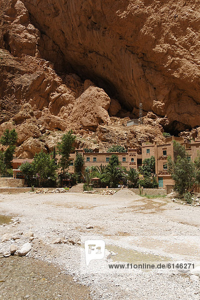Hotel Yasmina bei den Todra-Schluchten Gorges du Todra  Tinerhir  Souss-Massa-Dra‚  Königreich Marokko  Maghreb  Afrika