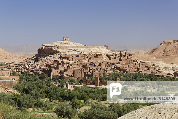 Ksar AÔt-Ben-Haddou  UNESCO Weltkulturerbe  bei Ouarzazate  Souss-Massa-Dra‚  Königreich Marokko  Maghreb  Afrika