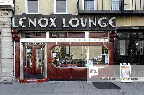 Lenox Lounge  Jazzclub in Harlem  Manhattan  New York City  New York  USA  Vereinigte Staaten von Amerika  Nordamerika