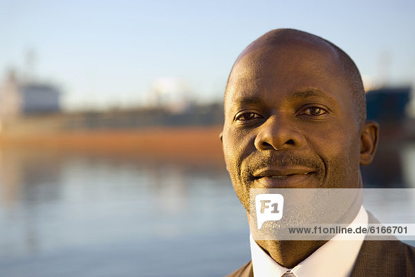 Portrait of African American businessman