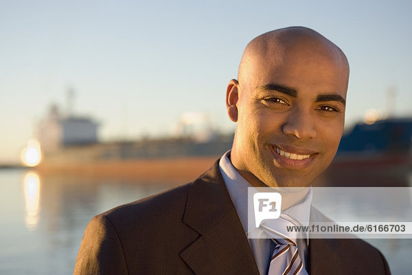 Portrait of African American businessman