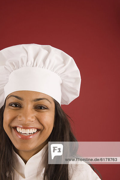 Indian female baker laughing