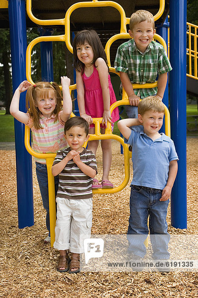 Children playing in playground