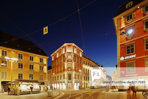 Hauptplatz square  corner of Murgasse and Sackstrasse  Graz  Styria  Austria  Europe  PublicGround