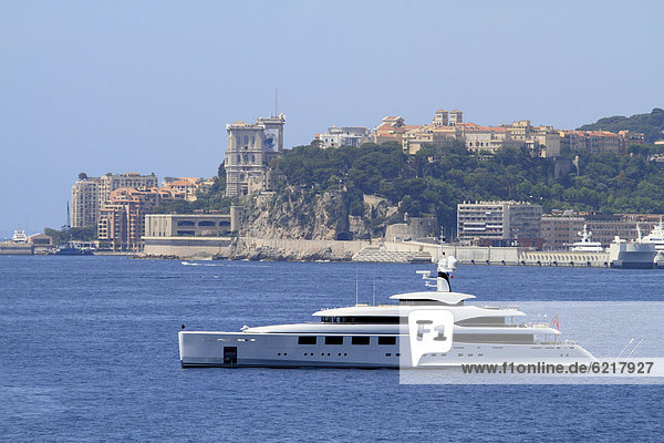 Motor yacht  Nataly  built by the Benetti shipyard  length of 65 metres  built in 2011  in front of Monaco  CÙte d'Azur  France  Mediterranean  Europe