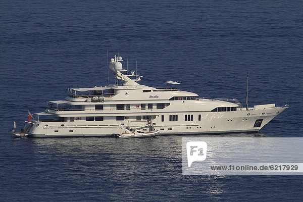 Motor yacht  RoMa  built by the Viareggio Superyachts shipyard  length of 61.8 metres  built in 2009  on the CÙte d'Azur  France  Mediterranean  Europe