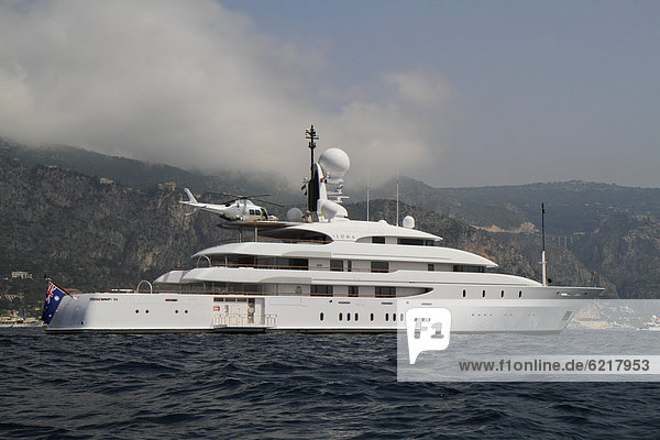 Ilona  a cruiser built by Amels Holland  length: 73.69 meters  built in 2004  Cap Ferrat  French Riviera  France  Europe