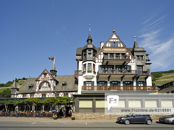 Krone Hotel  Assmannshausen  Rhineland-Palatinate  Germany  Europe