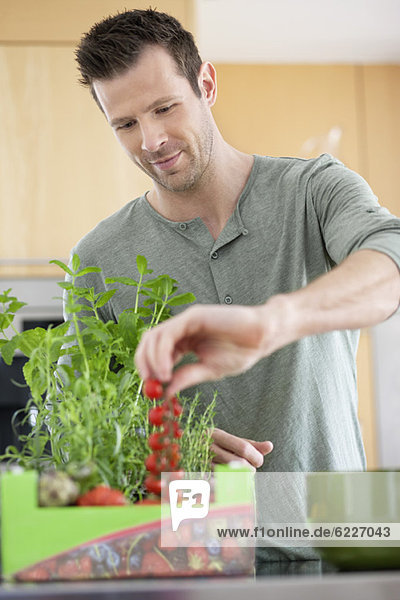 Man preparing food in the kitchen