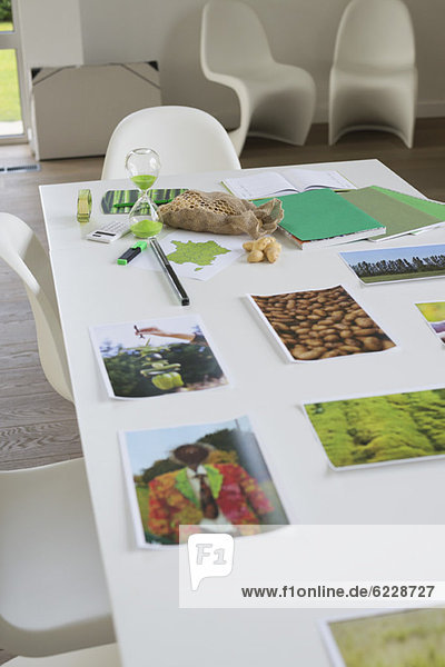 Ökologie Nachhaltige Entwicklung - Fotos auf einem Tisch