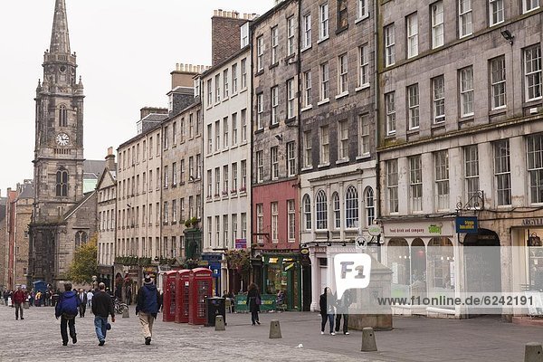 Edinburgh  Hauptstadt  Europa  Großbritannien  Altstadt  Lothian  Royal Mile  Schottland