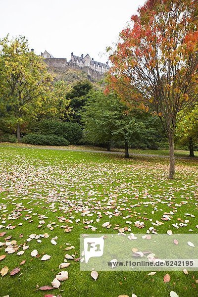 Edinburgh  Hauptstadt  Europa  Palast  Schloß  Schlösser  Großbritannien  Straße  Garten  Prinz  Lothian  Schottland