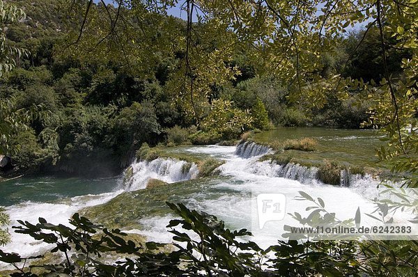 Europa  Wasserfall  Kroatien