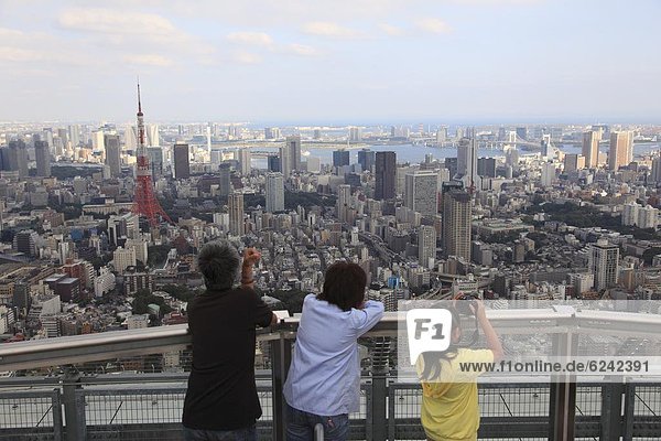 Tokyo City View observation deck  Mori Building  Roppongi Hills  Tokyo  Japan  Asia