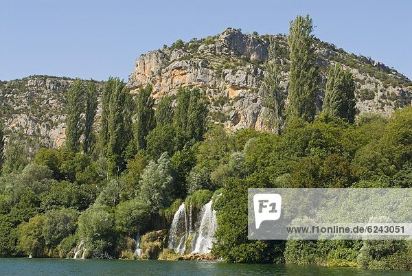 Wasserfall im Krka-Nationalpark  Kroatien  Europe