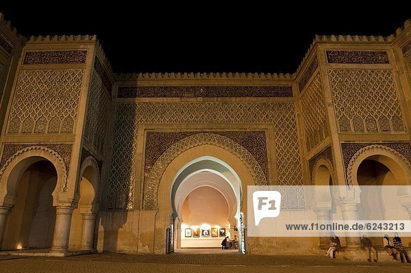 Bab el Mansour  Meknes  UNESCO World Heritage Site  Morocco  North Africa  Africa