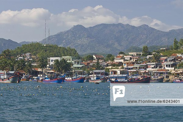 klein  Küste  Dorf  angeln  Südostasien  Vietnam  Asien  Nha Trang