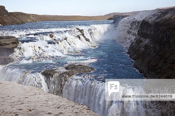Gullfoss waterfall  Iceland  Polar Regions
