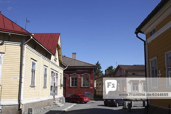 Europa Straße Stadt Geschichte UNESCO-Welterbe Finnland alt Skandinavien