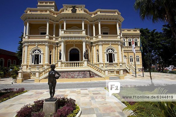 The Rio Negro Palace in the center of Manaus was the old house of the governor  Manaus  Brazil  South America