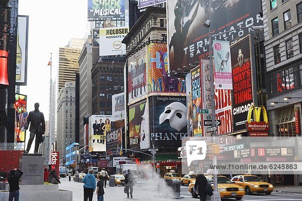 Times Square  Manhattan  New York City  New York  United States of America  North America