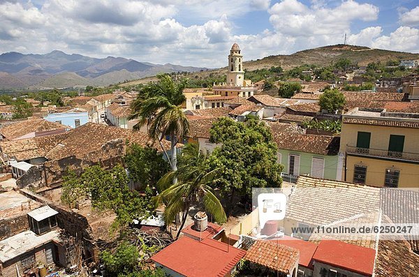 Dach  über  Westindische Inseln  Mittelamerika  Ansicht  UNESCO-Welterbe  Trinidad und Tobago  Kuba