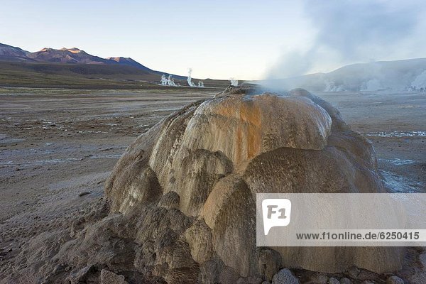 über  Geysir  Meer  Vulkan  Feld  füttern  Zimmer  Atacama  El Tatio  Chile  Südamerika