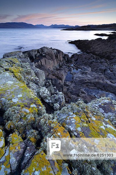 nahe  Europa  Winter  sehen  Morgen  Großbritannien  Isle of Skye  Schottland  schottisch