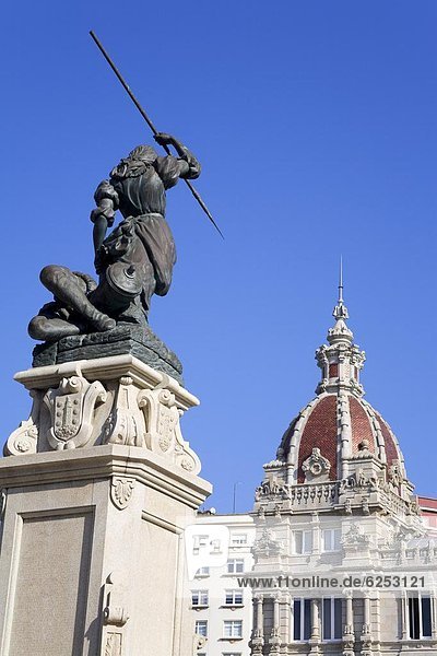 Europa  Halle  Stadt  Statue  Pita  Hauptstadt  Galicien  Spanien