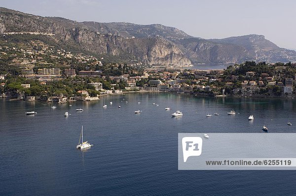 Frankreich Europa Ansicht Hubschrauber Provence - Alpes-Cote d Azur Cote d Azur Alpes-Maritimes Bucht