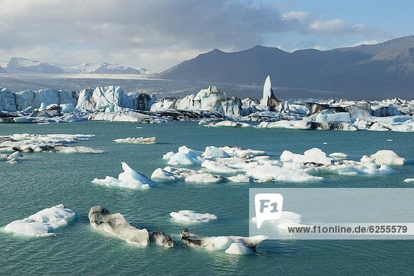 Eisberg  Gletscher  Vatnajökull  Jökulsárlón  Island  Lagune